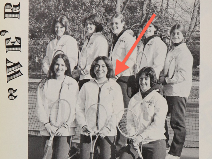 Tilton played on the high school tennis team.