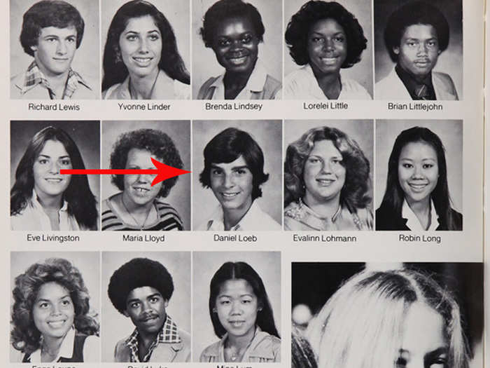 Daniel Loeb, the founder of Third Point LLC, is seen here in his 1979 senior portrait for Palisades High School in Santa Monica, California.
