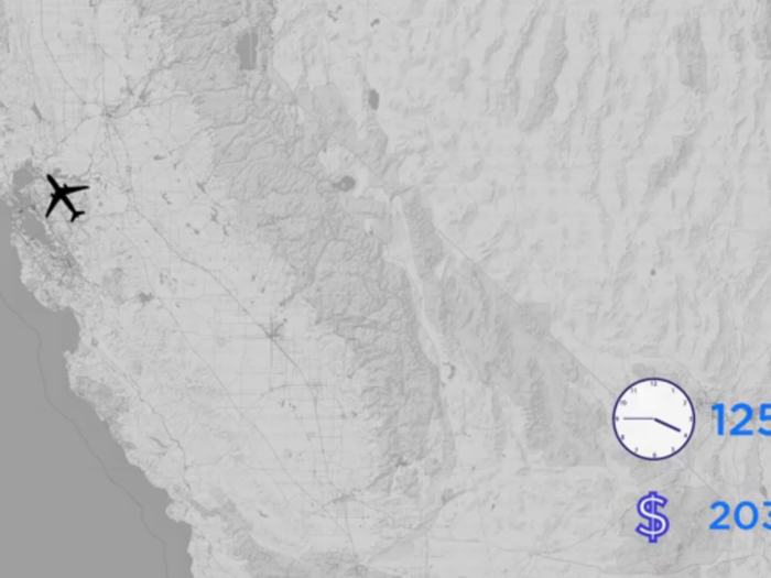 Flying would get Sacha to San Francisco in just over two hours and cost over $200.