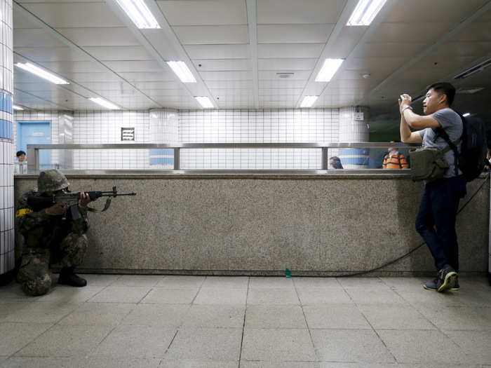 These emergencies could include an armed assault on crowded public areas, such as subways ...