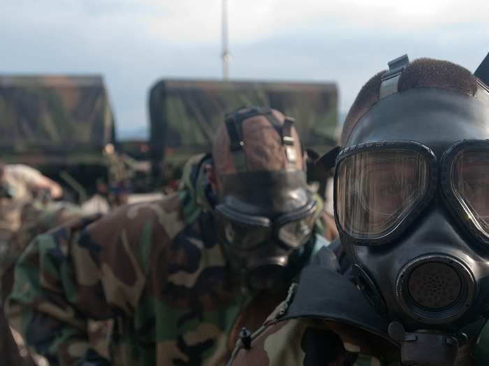 Troops have to be prepared for operating in the midst of ongoing gas attacks.