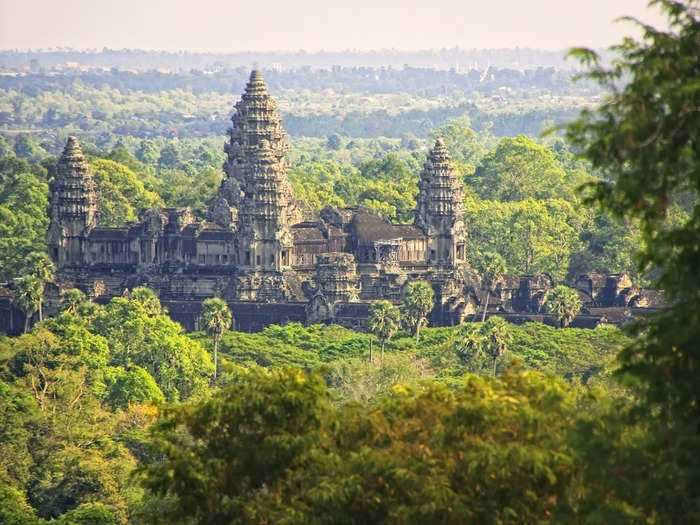 Angkor covers more than 154 square miles — in comparison, Manhattan only covers 33.
