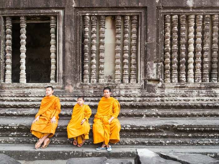 It was built as the spiritual home of Hindu god Vishnu, and is one of the largest religious monuments in the world, said to represent heaven on earth. Unlike most other temples in the complex, it was never abandoned, and has pretty much been in continuous use since it was built. It