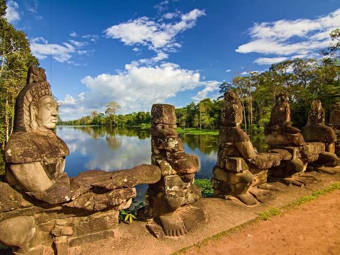 While hundreds of years old, the temples feature sophisticated hydrological engineering systems and a massive system of canals and reservoirs that can still be viewed today.