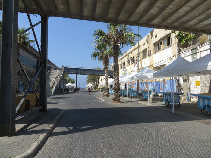 Tel Aviv is a big food city, with cafes everywhere that stay open late. Try to check out the old Port area, filled with restaurants, shops, and dance clubs. Many of the restaurants in this area aren