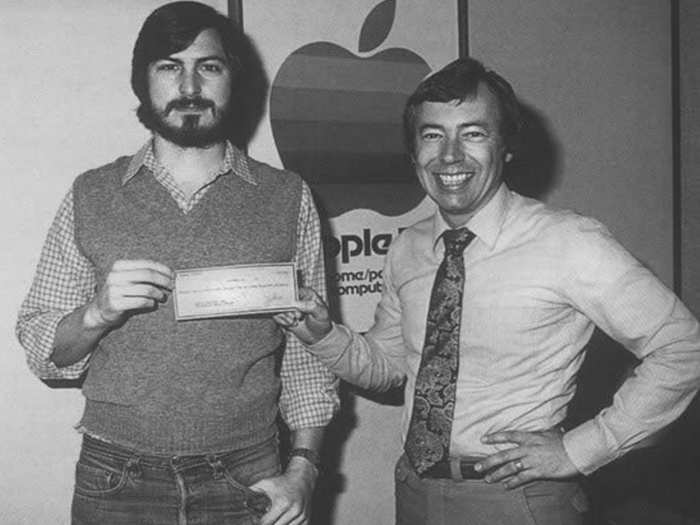 Meanwhile, Jobs handled the business end, mainly trying to convince would-be investors that the personal computer market was primed to explode. Eventually, Jobs would bring in Mike Markkula, who made a crucial $250,000 angel investment and came to work for Apple as employee #3, with a one-third share in the company.