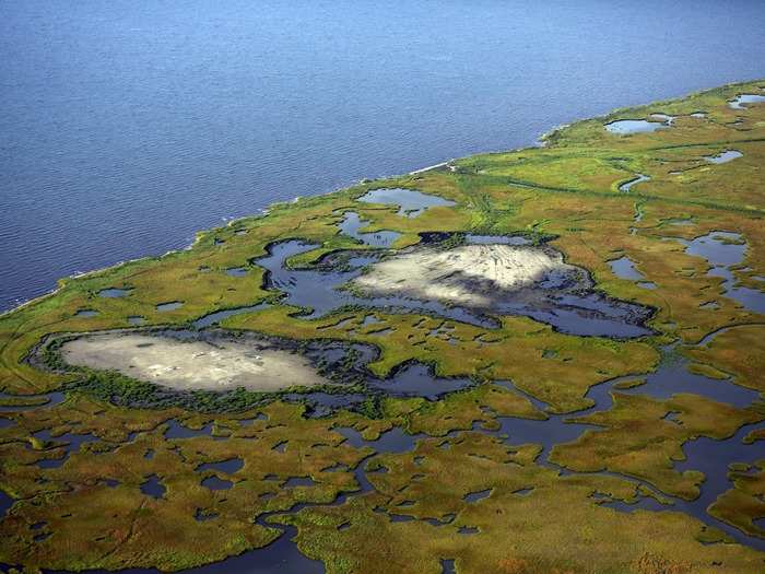 Experts have also turned to sediment on the wetland marshes near New Orleans to help prevent floods. They argue that having a border of sediment and artificial islands along the coast will hold back the floodwaters from causing as much damage farther inland.