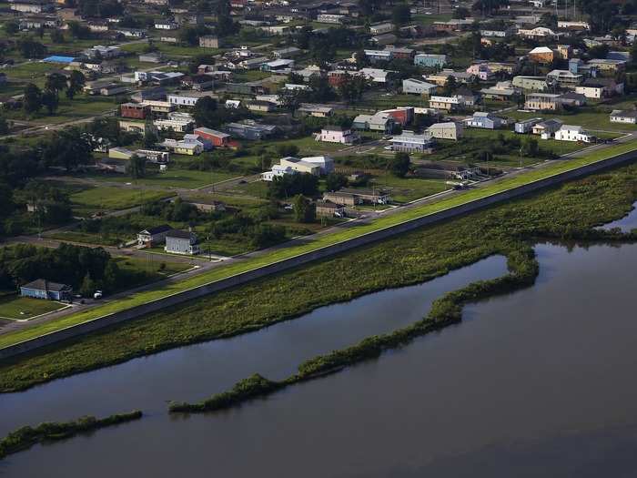 New Orleans received $14 billion from federal funding to build sturdier flood protection to make sure neighborhoods like the Lower Ninth Ward, pictured here, never go through a similar disaster, ever again.