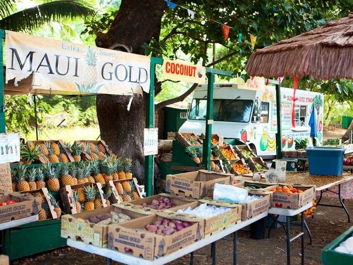 Buy Tropical Fruit at a Roadside Stand