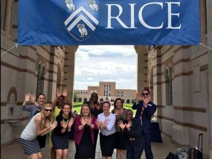 13 (TIE). Rice University