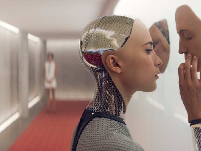 11. With her metal head and body, it is clear that Ava in "Ex Machina" is a robot, but she barely acts like one.