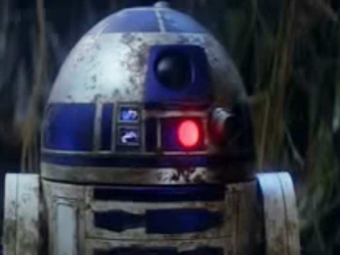 2. The beeping R2-D2 is a staple of the "Star Wars" franchise.