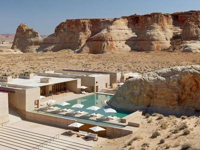 Set amidst the natural beauty of Canyon Point in Utah, Amangiri looks to the holistic healing traditions of the Navajo for their spa treatments, which aim to restore guests