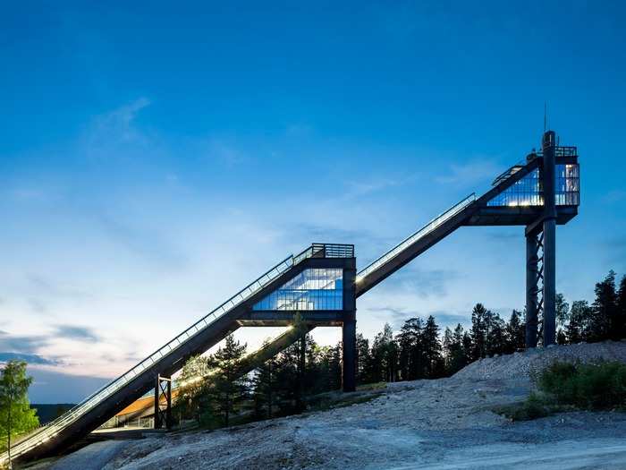 Lugnet Ski Jumps by Sweco Architects (Falun, Sweden)