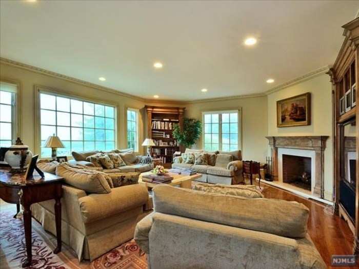 While the cozy family room provides a great place to hang out.