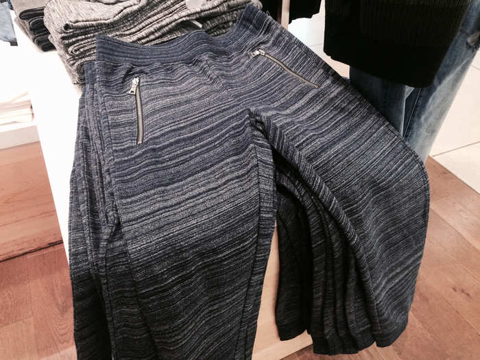 It looked like Gap was focusing on comfort with these dressed up sweatpants.