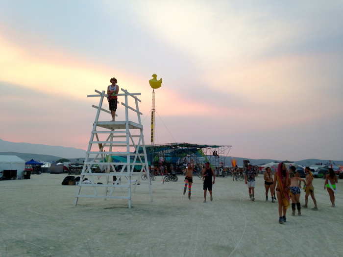 The "Duck Pond" camp had a great viewing point for sunsets and sunrises.