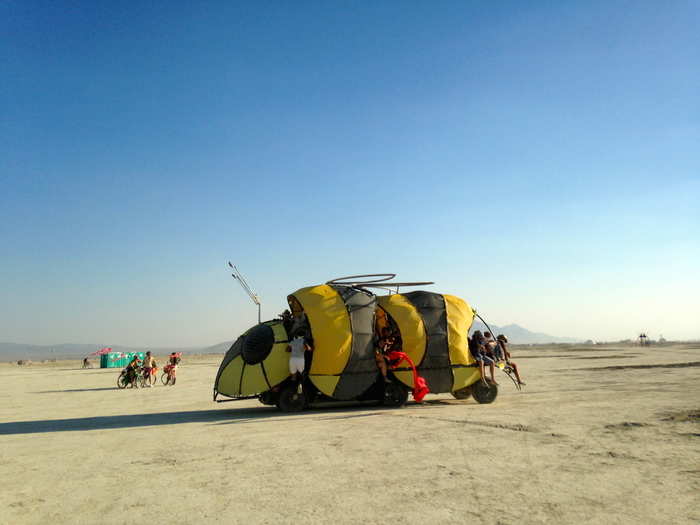 And there was a cool bumblebee car.