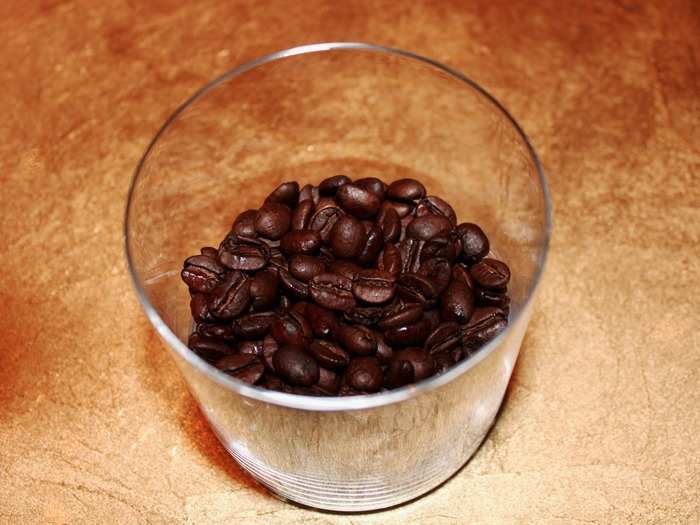 Combine the beans and bourbon in a plastic container to infuse for six hours at room temperature. You definitely want to use espresso beans for this — they have a darker roast and are less bitter. The Clocktower head bartender Luis Hernandez uses beans from Ecuador.