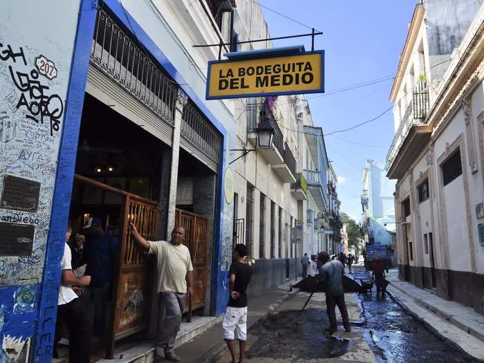 La Bodeguita del Medio in Havana, Cuba, claims to have invented the mojito. Whether that