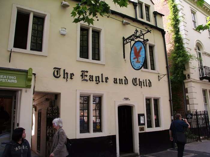 The Eagle and Child in Oxford, England, is a traditional pub serving up old-school ales. It is steeped in history, serving as the place where J.R.R. Tolkien and C.S. Lewis created their writing group — The Inklings — and becoming a regular stop for Royalist soldiers during the Civil War.