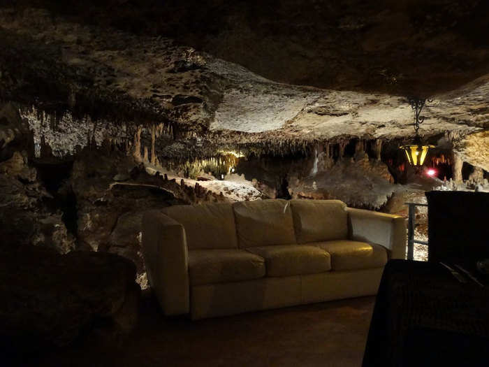 Enjoy a drink inside the caverns of Playa del Carmen, Mexico, at the Alux Restaurant Bar & Lounge.