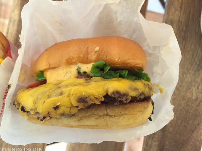 If I thought the Double Double looked picture perfect, the ShackBurger was even prettier.