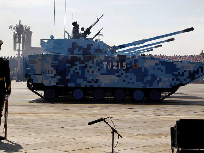 Altogether, 12,000 troops and 200 vehicles rolled out for the parade, including envoys from 15 other nations.