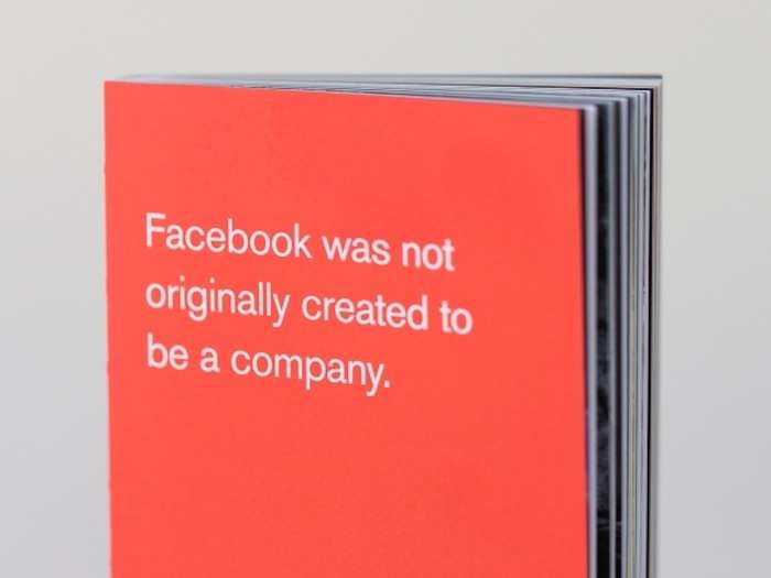 Little Red Book" — Not to be confused with a little black book, Facebook gave out little red books to employees in 2012 when the company hit a billion users (now it