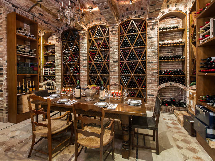 Did we mention that the wine cellar holds 3,000 bottles and a tasting room?
