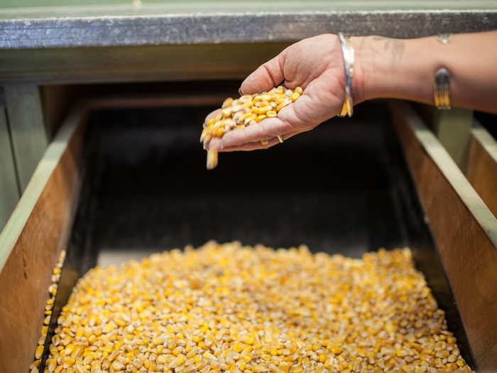 Corn is an essential ingredient in the Jim Beam bourbon recipe. It makes up at least 51% of the mash bill — a mixture that starts the distillation process.