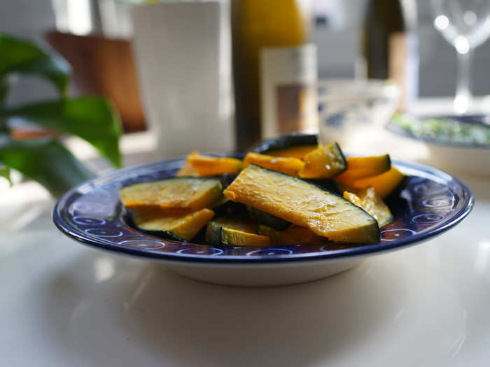 ...simple roasted kabocha squash...