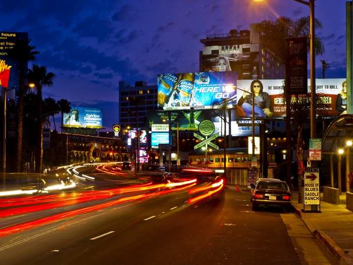 Cruise the iconic Sunset Strip...