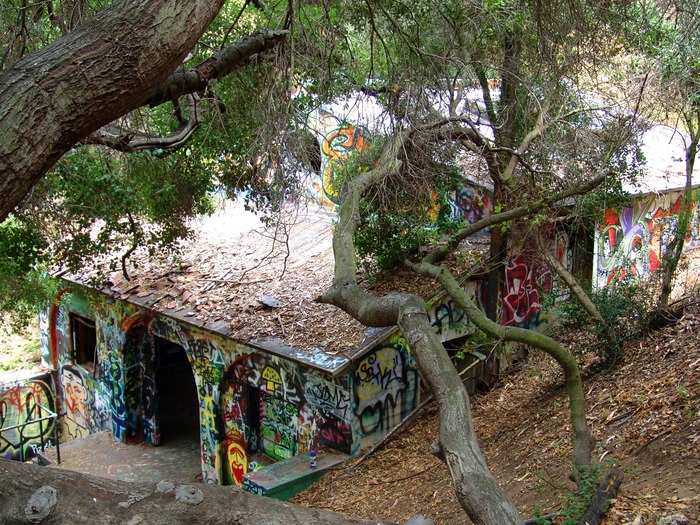 Hike to Murphy Ranch, an abandoned Nazi compound that still holds an original concrete power station built for Hitler back in the 