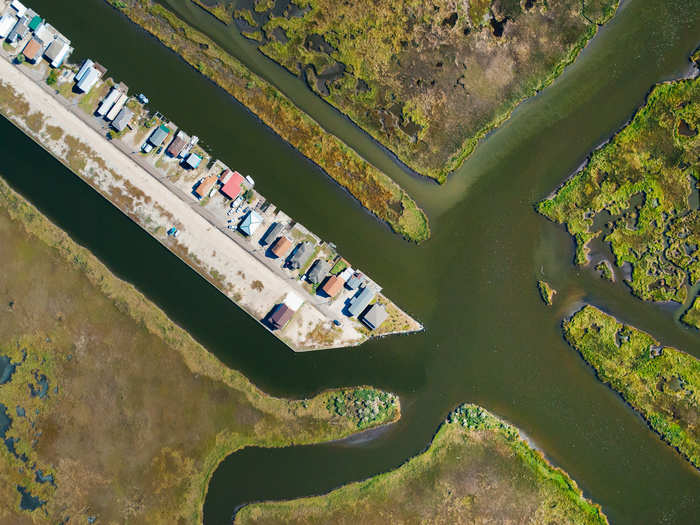 Venice, Louisiana (pictured below), is one of the last places you can drive to in the Delta.