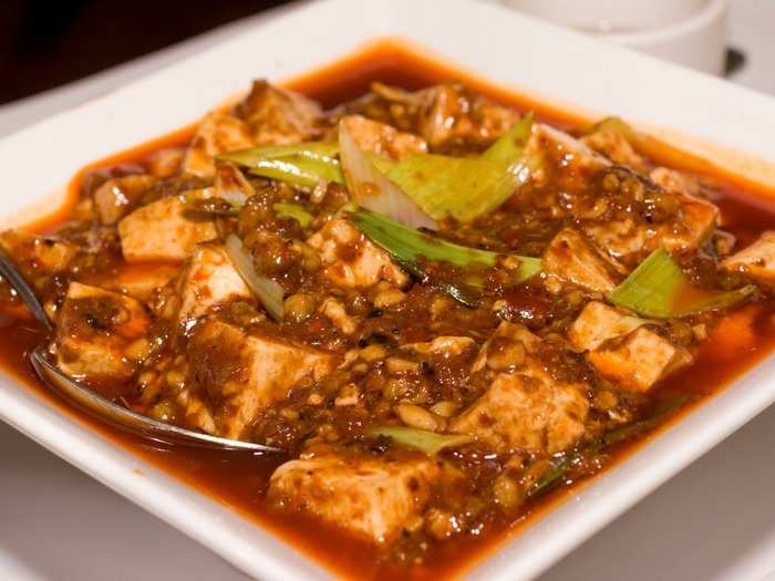 Although it may seem odd to mix tofu with pork, that