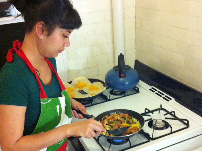 This is not a nonstick pan. Of all my pans, this is probably the stickiest pan. My bad, Chef Watson.