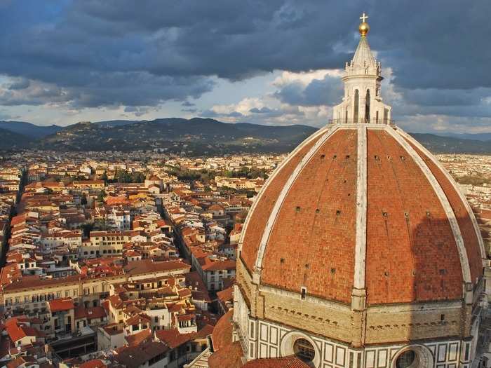 While the Piazzale Michelangelo is definitely worth a visit, the square is not the only place to see the red roofs of Florence. Hike up the steps to the top of the tower of the Cathedral of Santa Maria del Fiore (otherwise known as the Duomo). You