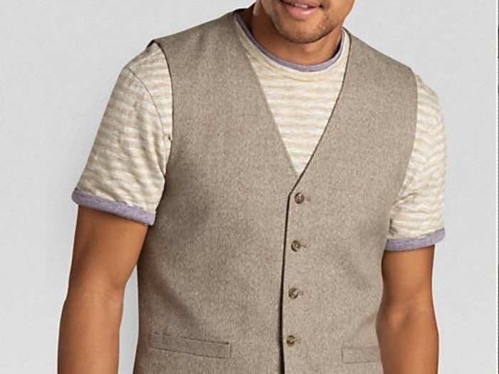 The stand-alone button down vest.