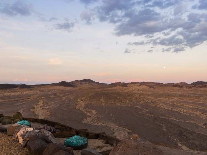 The deck affords gorgeous 360-degree views of the desert.