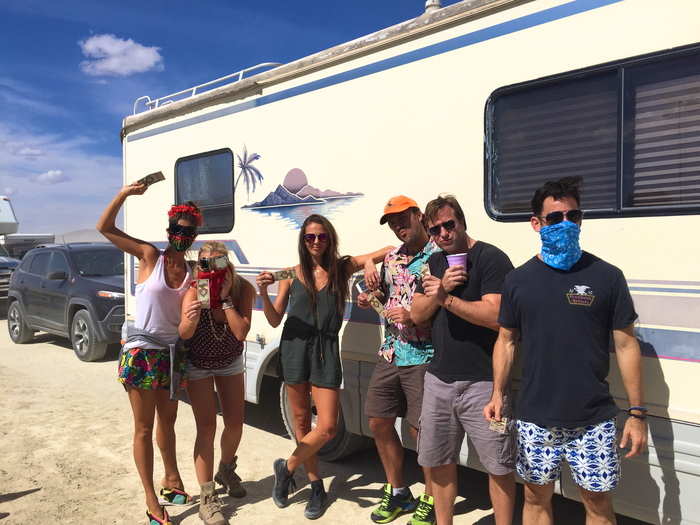 Each car is searched by a Burning Man organizer to make sure you aren