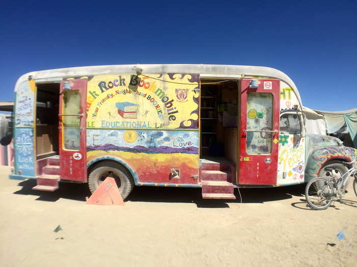 This truck served as a book store on wheels.