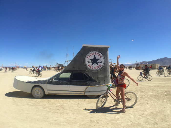 Art cars come in all shapes and sizes and roam the desert all day and night.