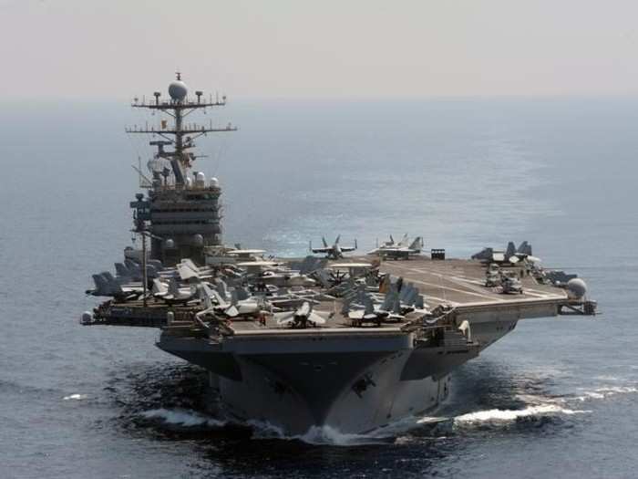 The USS Abraham Lincoln, one of the US Navy