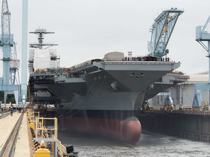 The US currently leads the world in Aircraft carriers by far, and they are developing an even larger class of aircraft carrier to replace aging members of the fleet.