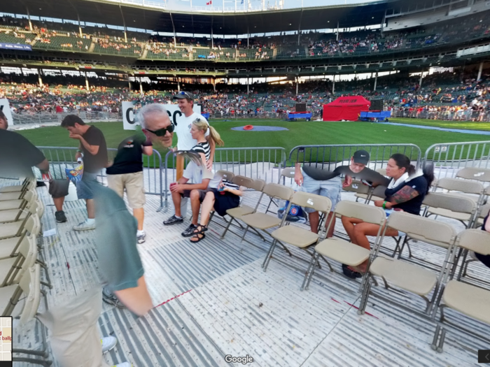 When you look at the street view of Wrigley Field in Chicago, everything looks a bit...muddled.