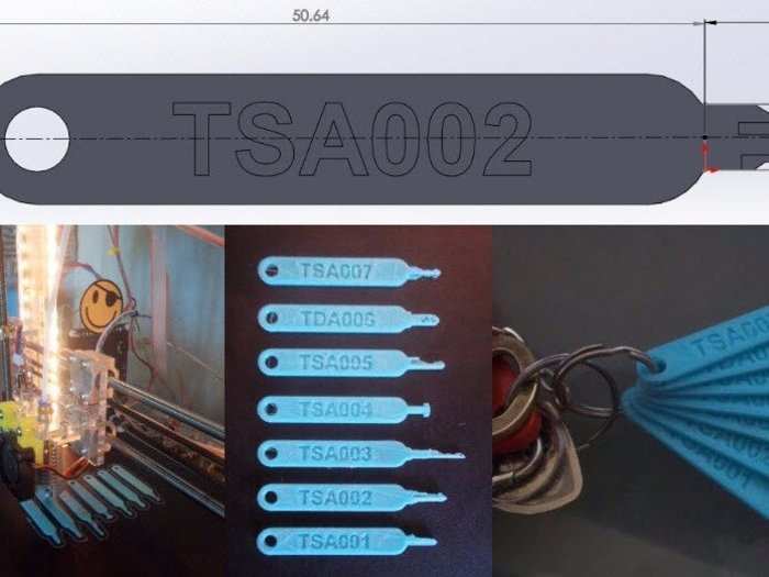 Photos of the TSA s master keys leaked online and now anyone can 3D print their own copies Business Insider India