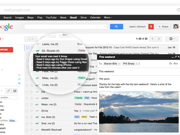 MailTrack.io shows you when someone has read your message — even in group emails