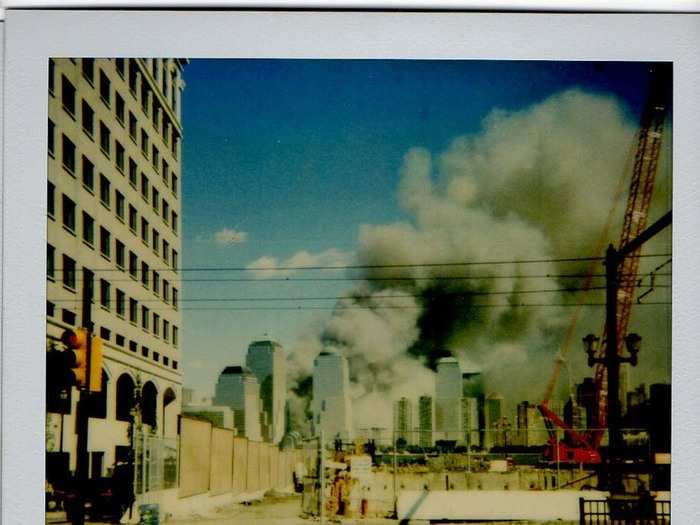 On the day of the attack I was a freelance business journalist. The collapse of the towers brought work to a halt, so I went outside with my old-fashioned Polaroid camera to take some pictures. They