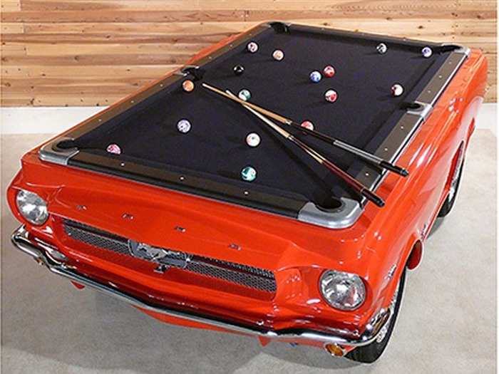 This awesome pool table will make a stand-out centerpiece.